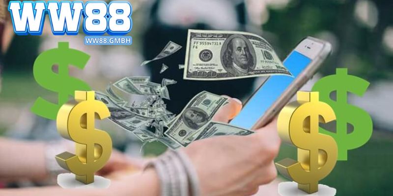 Hội viên thực hiện nạp tiền để tham gia sảnh cược